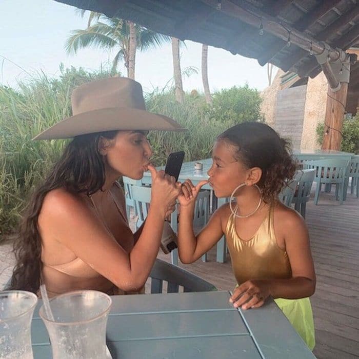 Kim Kardashian and North West