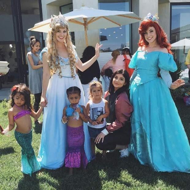 Disney princesses, including The Little Mermaid, made an appearance at the party.
<br>Photo: Instagram/@kyliejenner