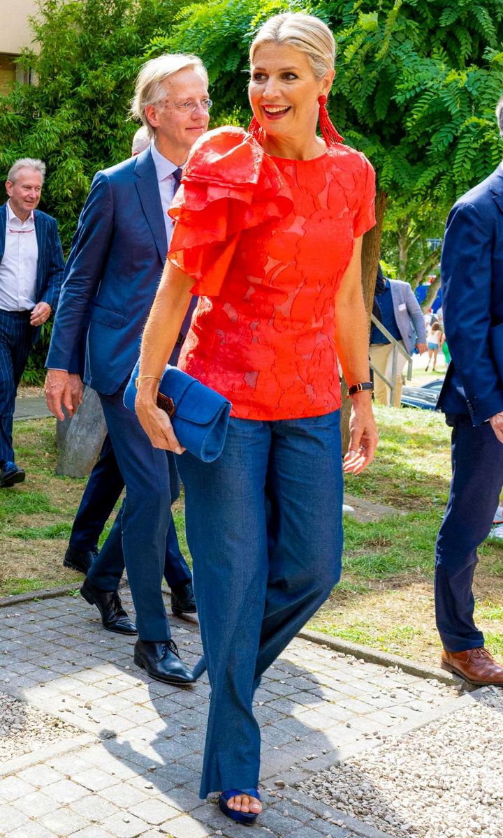 Queen Maxima of The Netherlands arrives at the Campus TU Delft