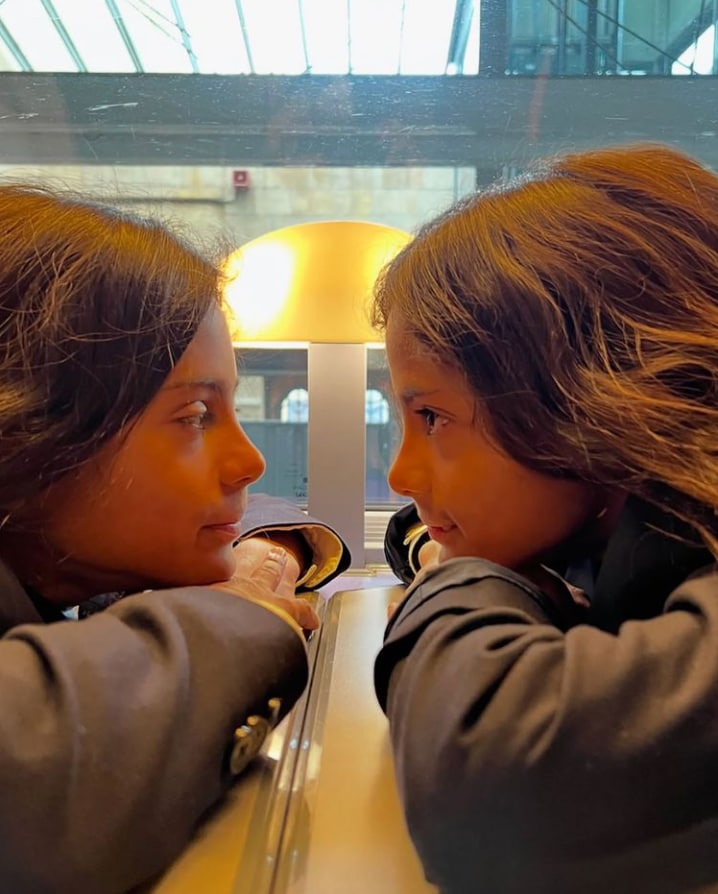 Zoe Saldaña shared a glimpse of her latest family moment in France