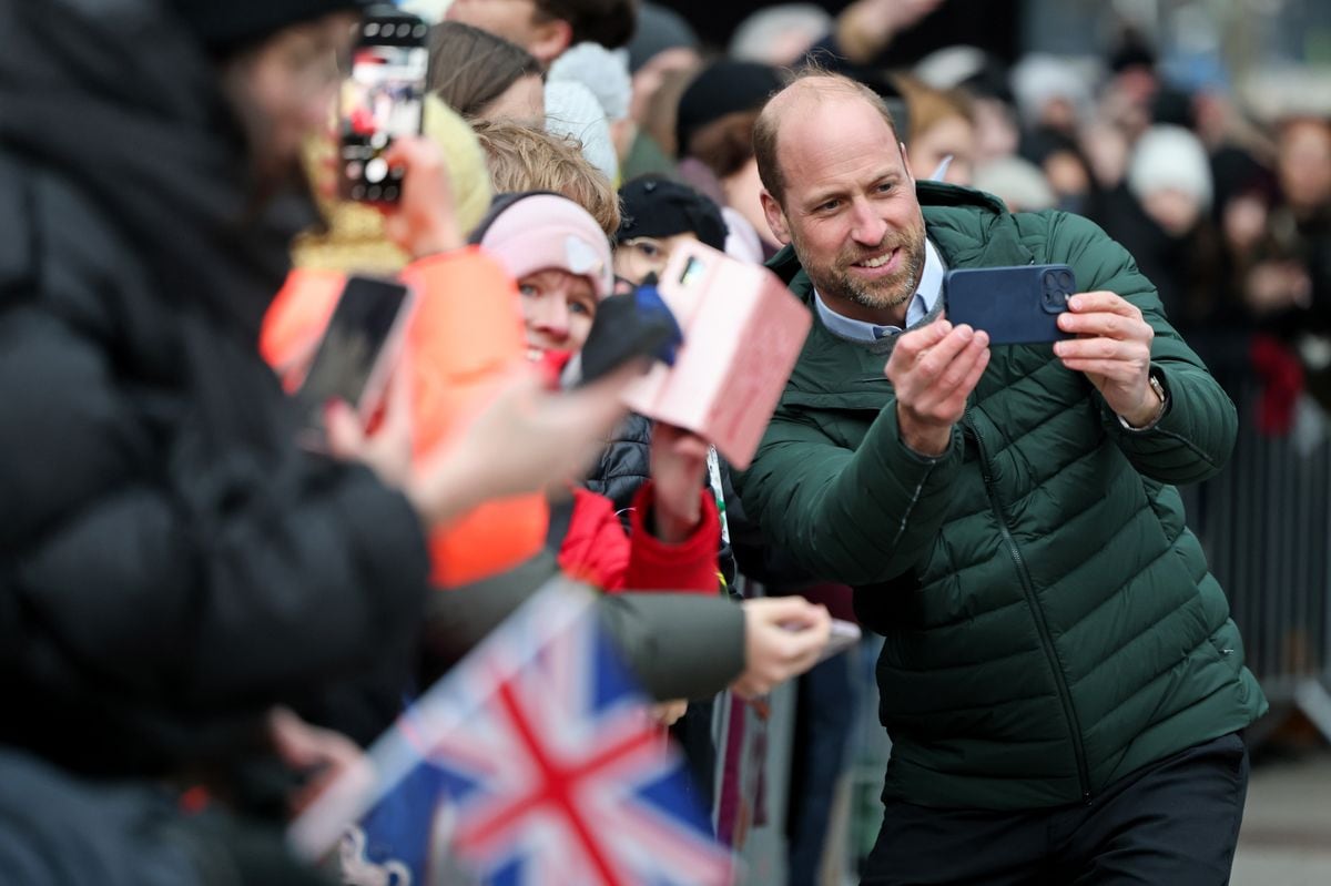 The heir to the throne snapped a selfie on the first day of his visit