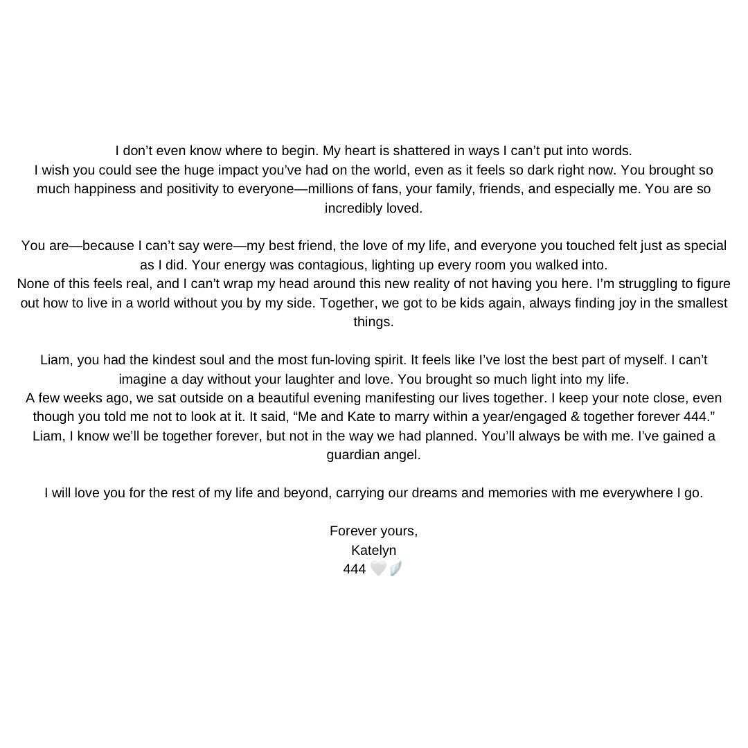 Statement by Kate