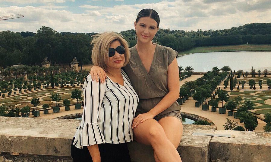 Madison Anderson and grandmother at Versailles Palace