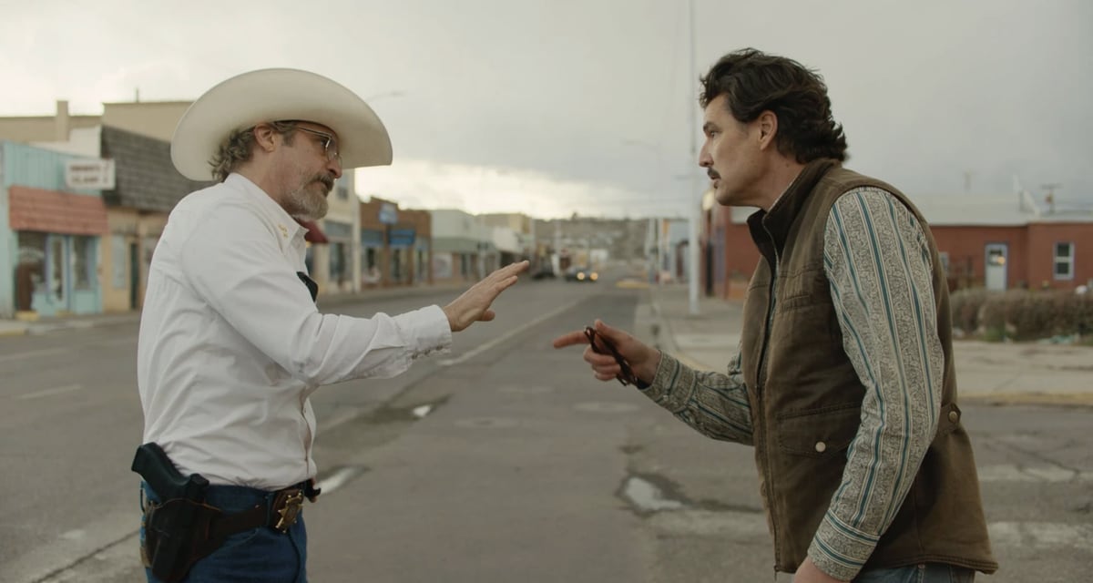 Joaquin Phoenix and Pedro Pascal in 'Eddington'
