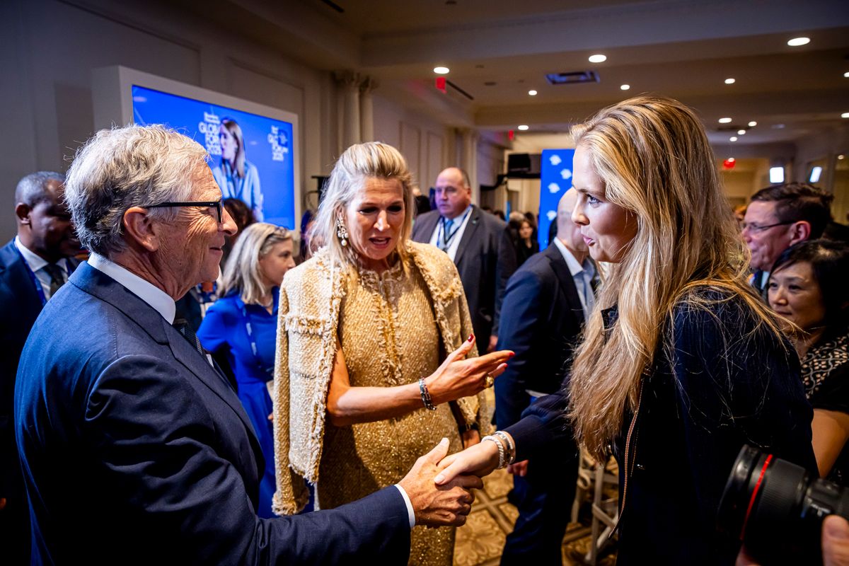 The moment Amalia met Bill Gates