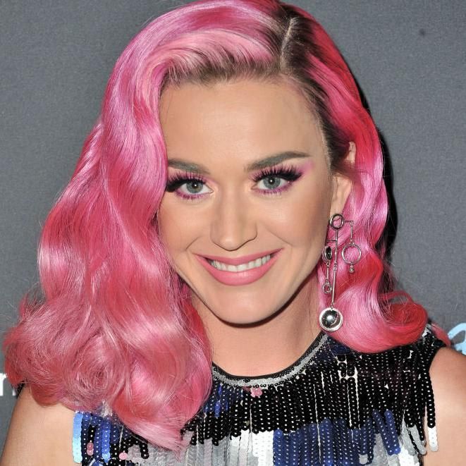 Katy Perry with pink hair
