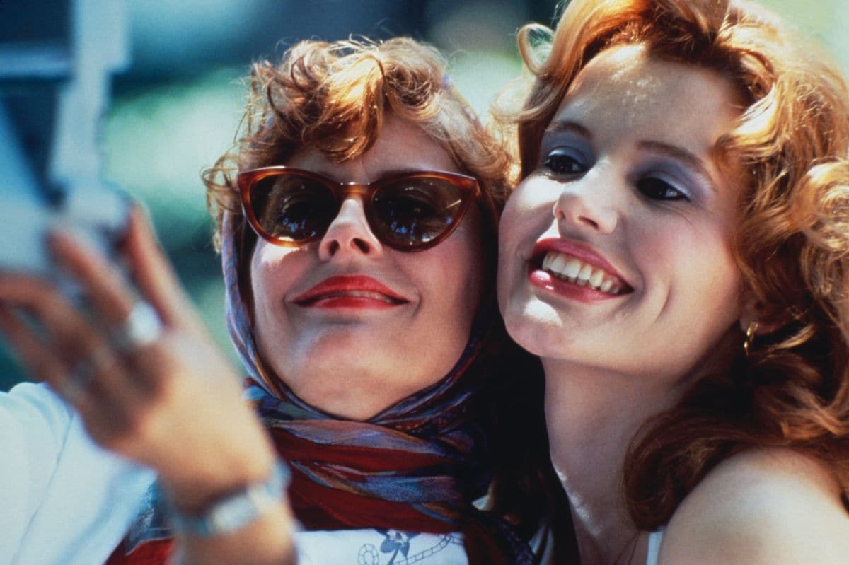  Susan Sarandon and Geena Davis star in the film 'Thelma And Louise', 1991