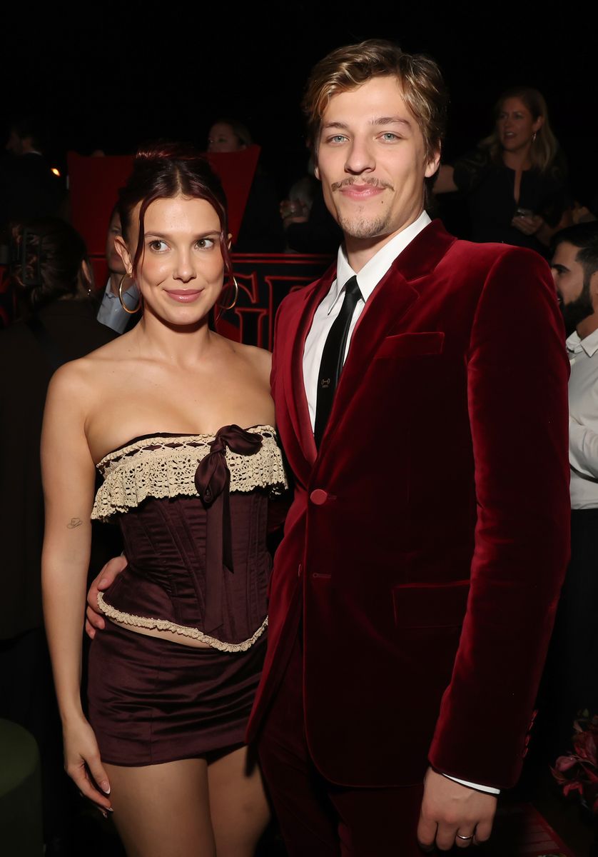 Millie Bobby Brown and Jake Bongiovi attend Netflix's "Stranger Things" Season 5 World Premiere