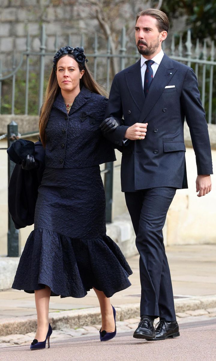 Constantine II's youngest child Prince Philippos and Princess Nina of Greece and Denmark