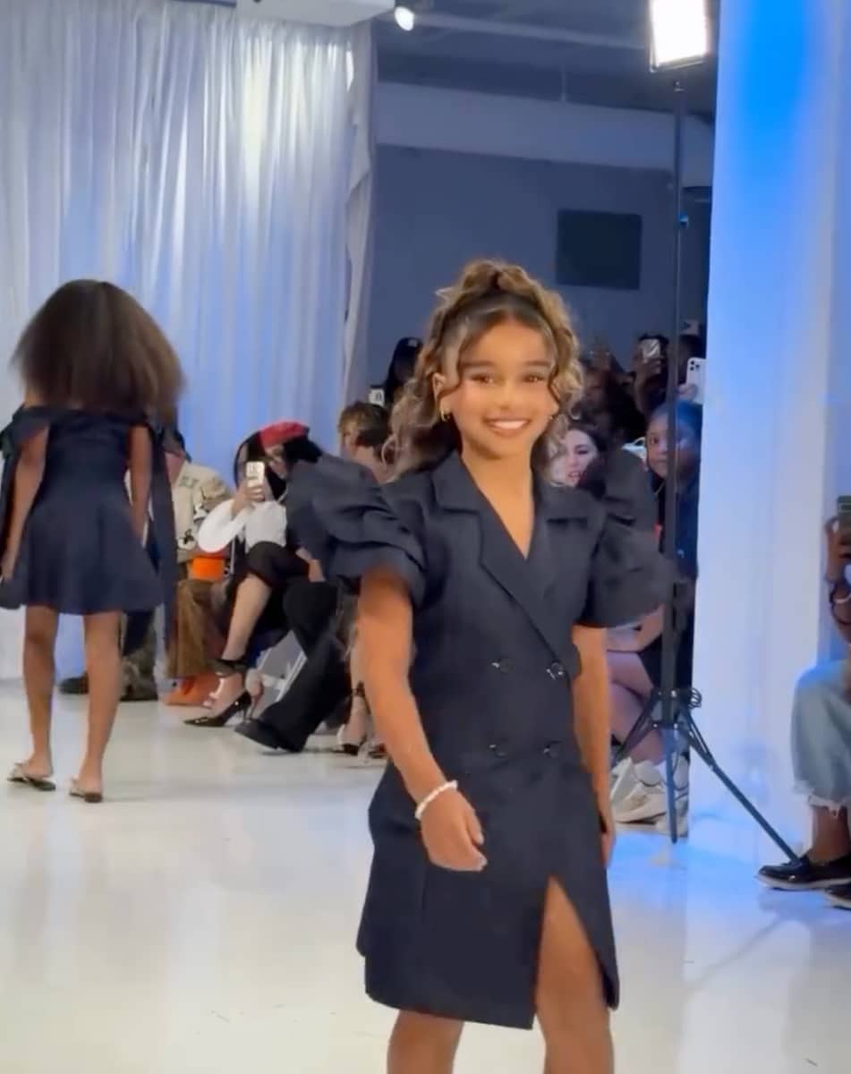 A video shared by Blac Chyna on Instagram captured the proud mom cheering Dream on as she smiled brightly and strutted down the catwalk.