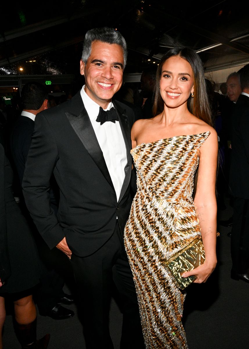 Cash Warren and Jessica Alba at the 2023 Baby2Baby Gala held on November 11, 2023 in Los Angeles, California. (Photo by Michael Buckner/Variety via Getty Images)