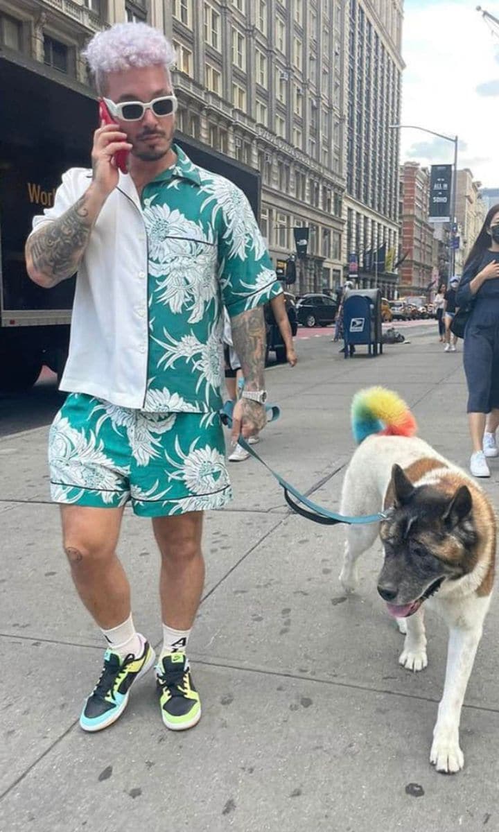 J Balvin loves sunglasses!