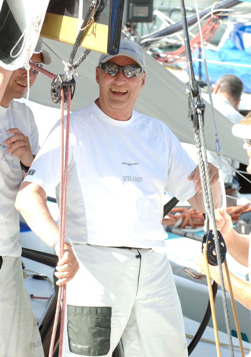 Sailing remained one of King Harald's greatest passions throughout his life, with the royal representing Norway at three Olympic Games.
