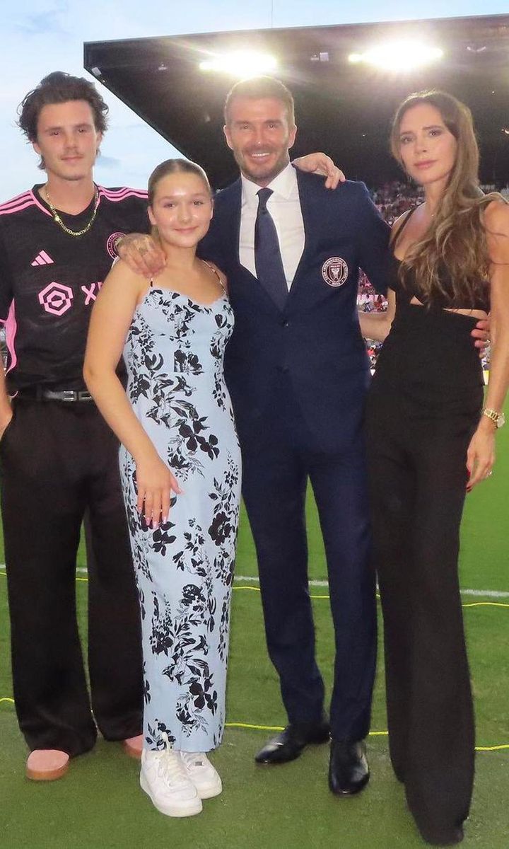 David, Victoria, Cruz y Harper Beckham