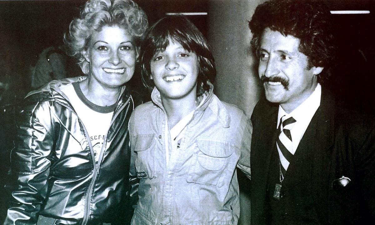 Luis Miguel with his mother