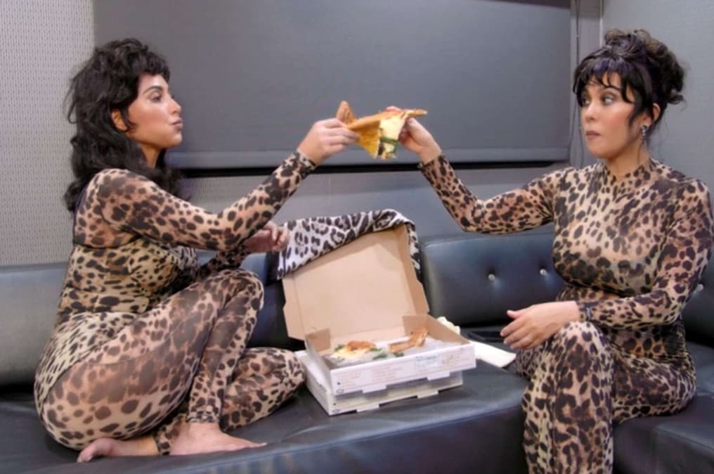 Kim and Kourtney Kardashian look like twins in leopard-print looks