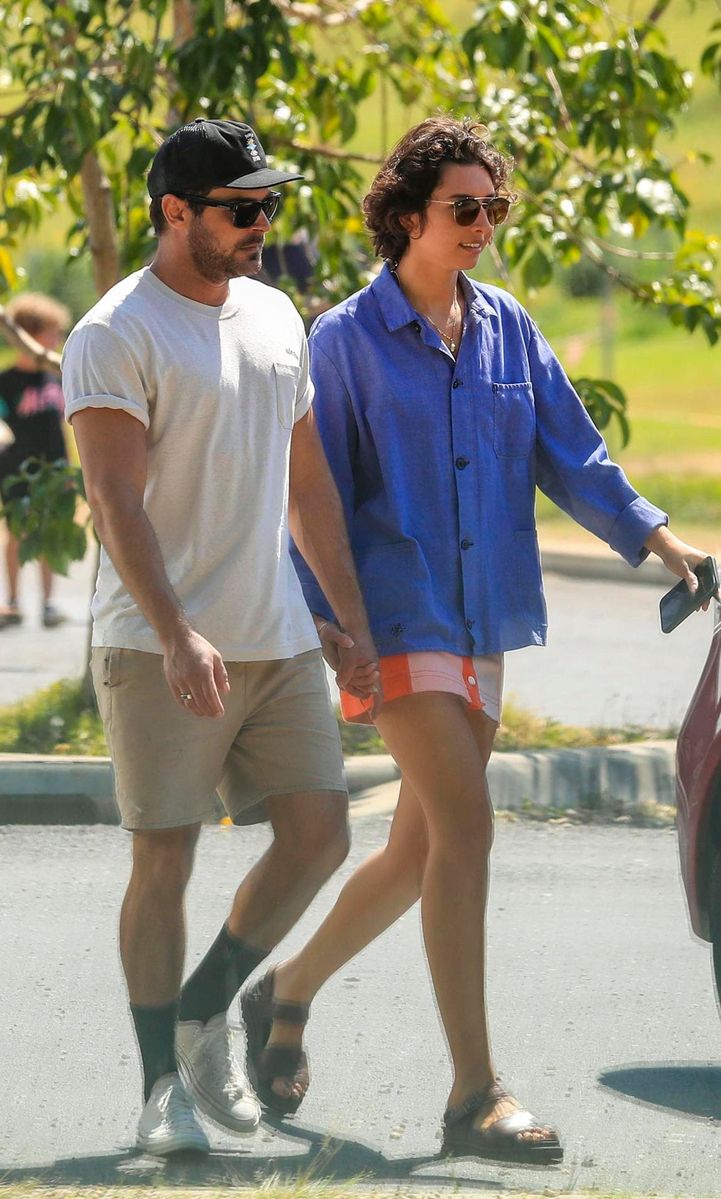 Zac Efron holds hand with Vanessa Valladres