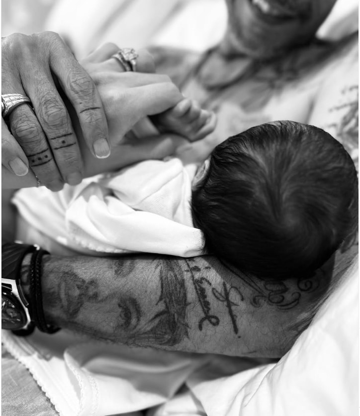 They announced his birth on father's day