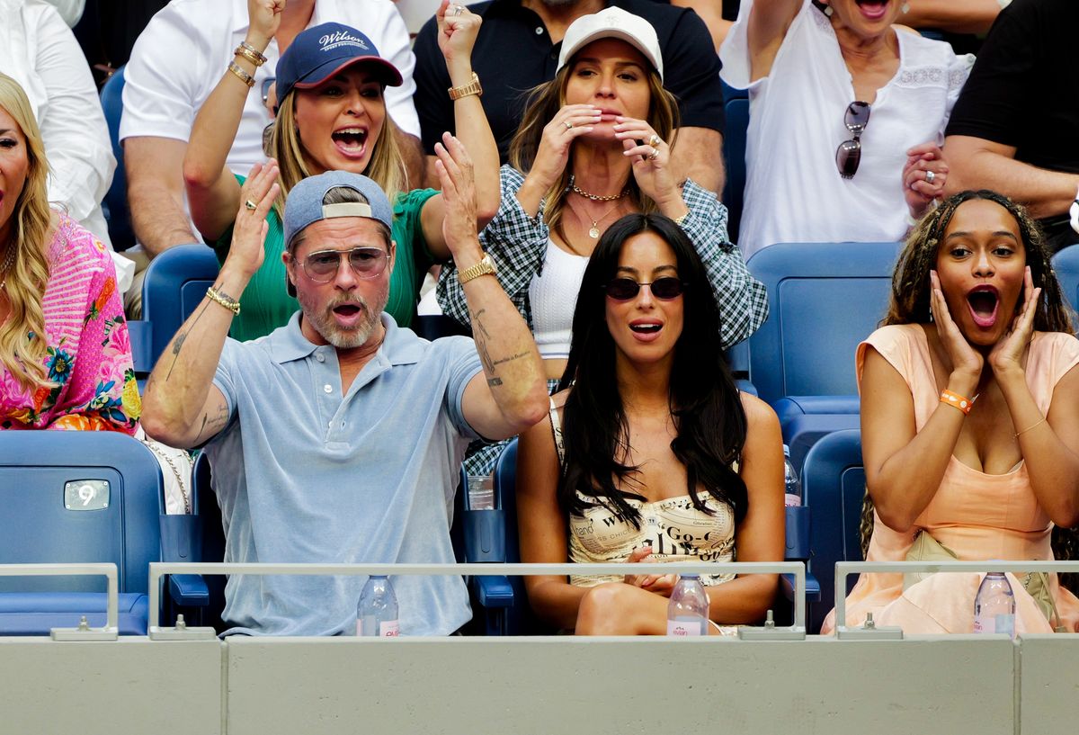 Brad Pitt E In s De Ram n Convierten El US Open En Una Cita Nocturna Brad Pitt E In s De Ram n Convierten El US Open En Una Cita Nocturna