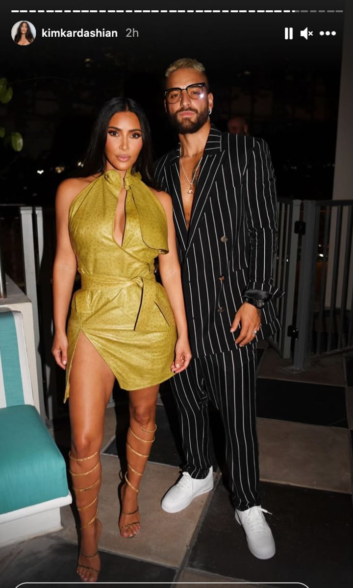 kim kardashian and maluma