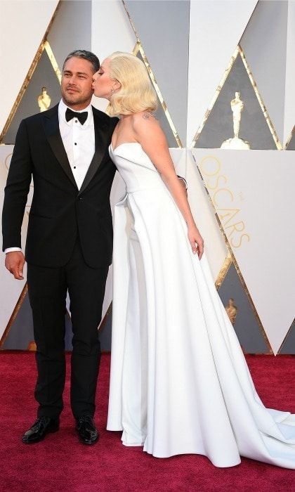 Gaga and Taylor got engaged on Valentine's Day 2015.
<br>
Photo: Getty Images
