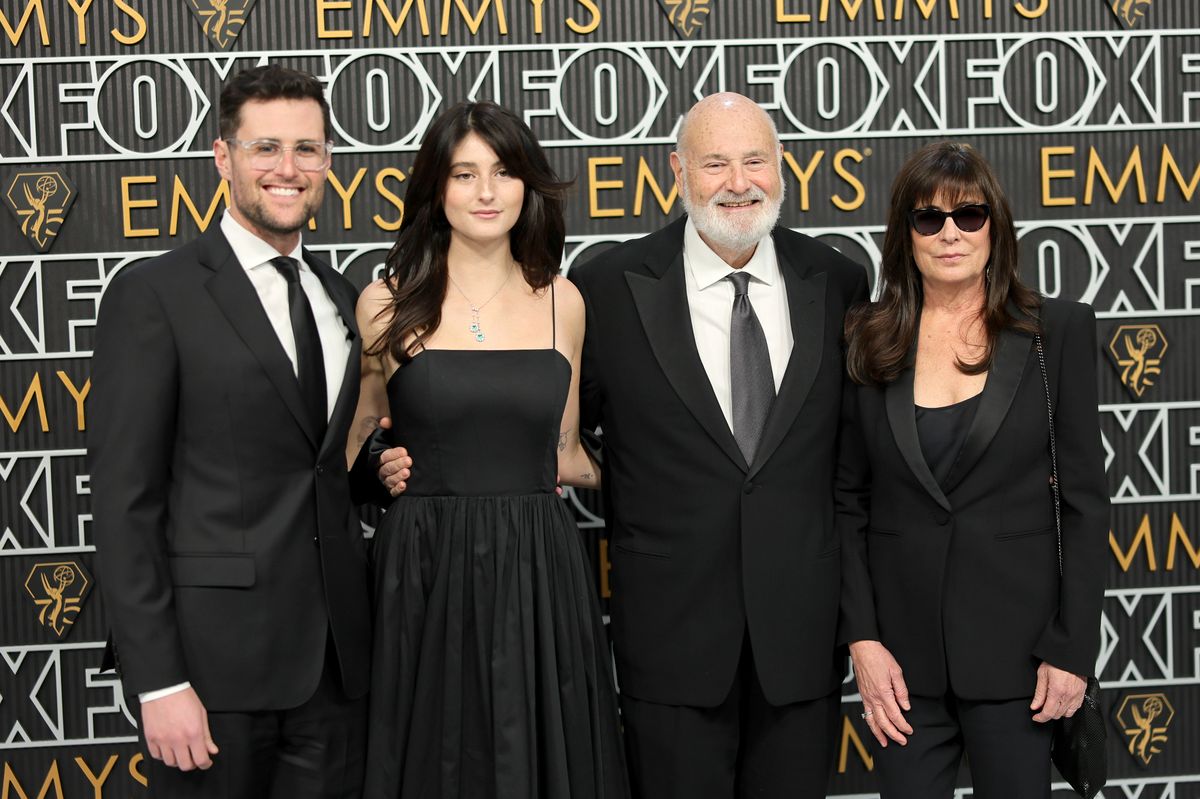 Jake and Romy with their parents, Rob and Michelle Reiner