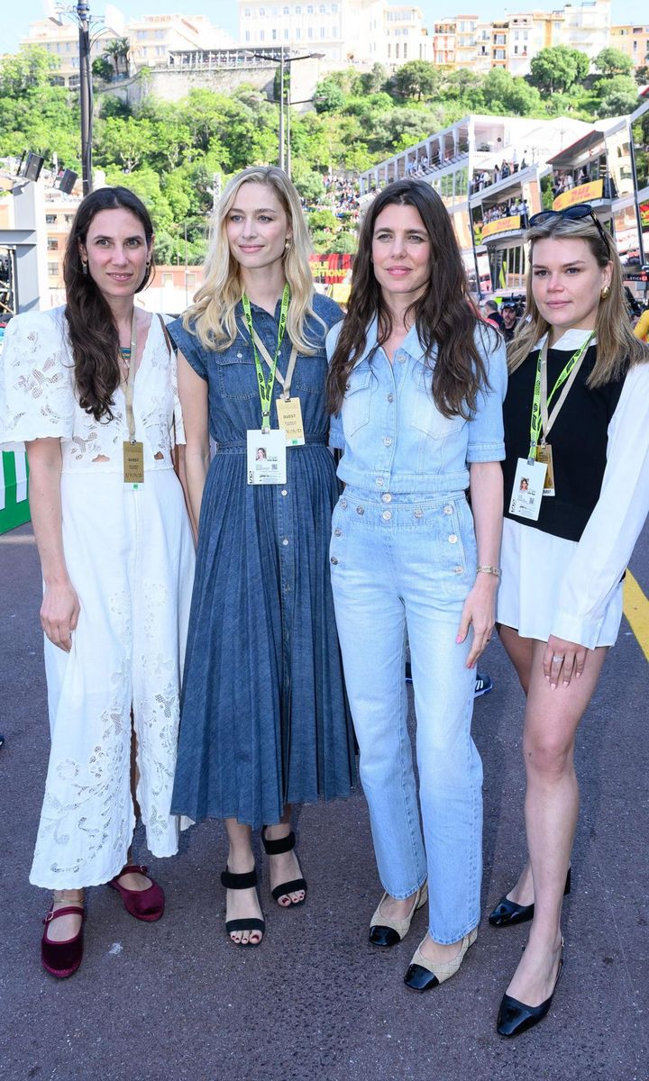 Tatiana, Beatrice, Charlotte and Camille posed for a group shot on May 25