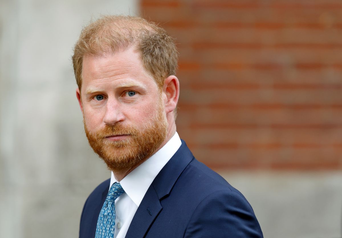 LONDON, UNITED KINGDOM - APRIL 08: (EMBARGOED FOR PUBLICATION IN UK NEWSPAPERS UNTIL 24 HOURS AFTER CREATE DATE AND TIME) Prince Harry, Duke of Sussex departs after attending a Court of Appeal hearing regarding his security at the Royal Courts of Justice on April 8, 2025 in London, England. Prince Harry is appealing a previous High Court ruling based on a decision made by the Royal and VIP Executive Committee (RAVEC) to downgrade the level of security he receives whilst visiting the UK after stepping back from being a full time working member of the royal family. (Photo by Max Mumby/Indigo/Getty Images)
