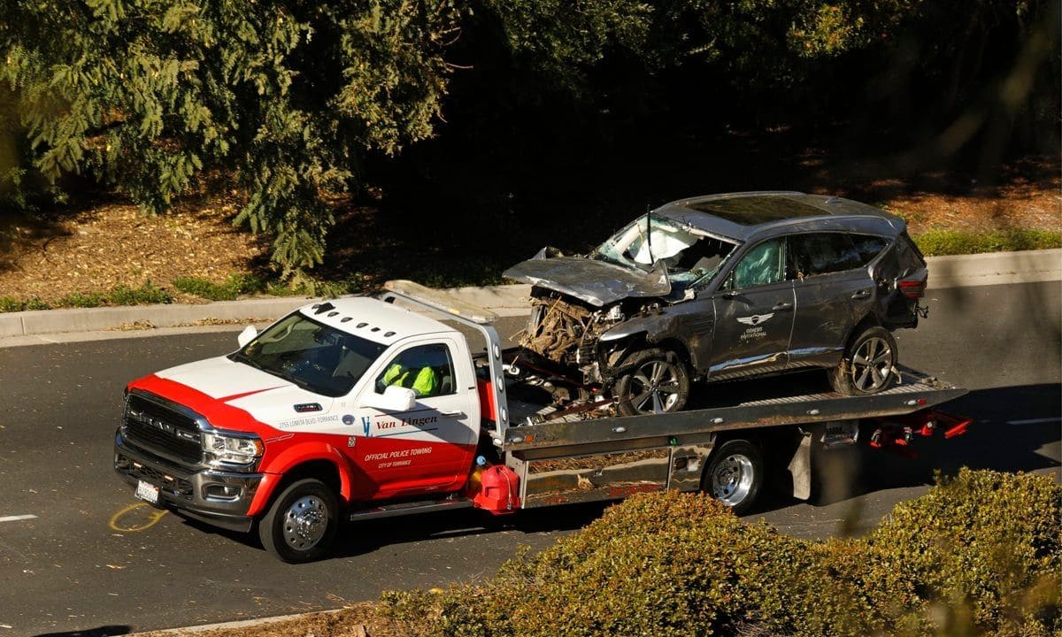 Tiger Woods, car crash, Los Angeles, California