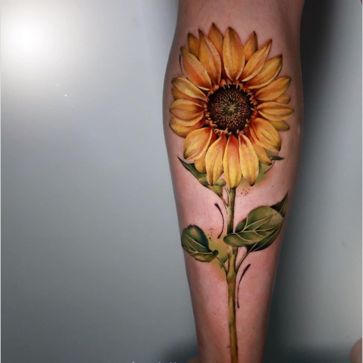 Arm Sunflower Tattoo