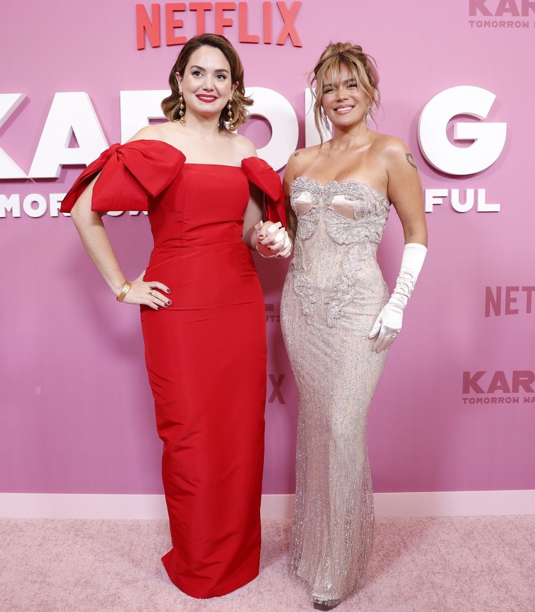 Karol G lit up the red carpet at the Whitby Hotel for the New York screening of her Netflix documentary Karol G: Tomorrow Was Beautiful