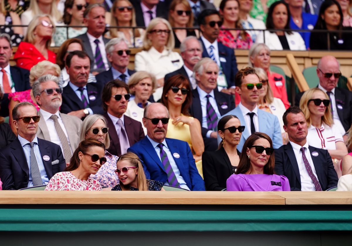 Tom Cruise and Benedict Cumberbatch were also in the Royal Box on July 14