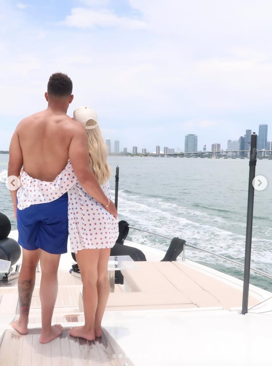 Patrick Mahomes and Brittany Mahomes shut down breakup rumors with a romantic yacht getaway