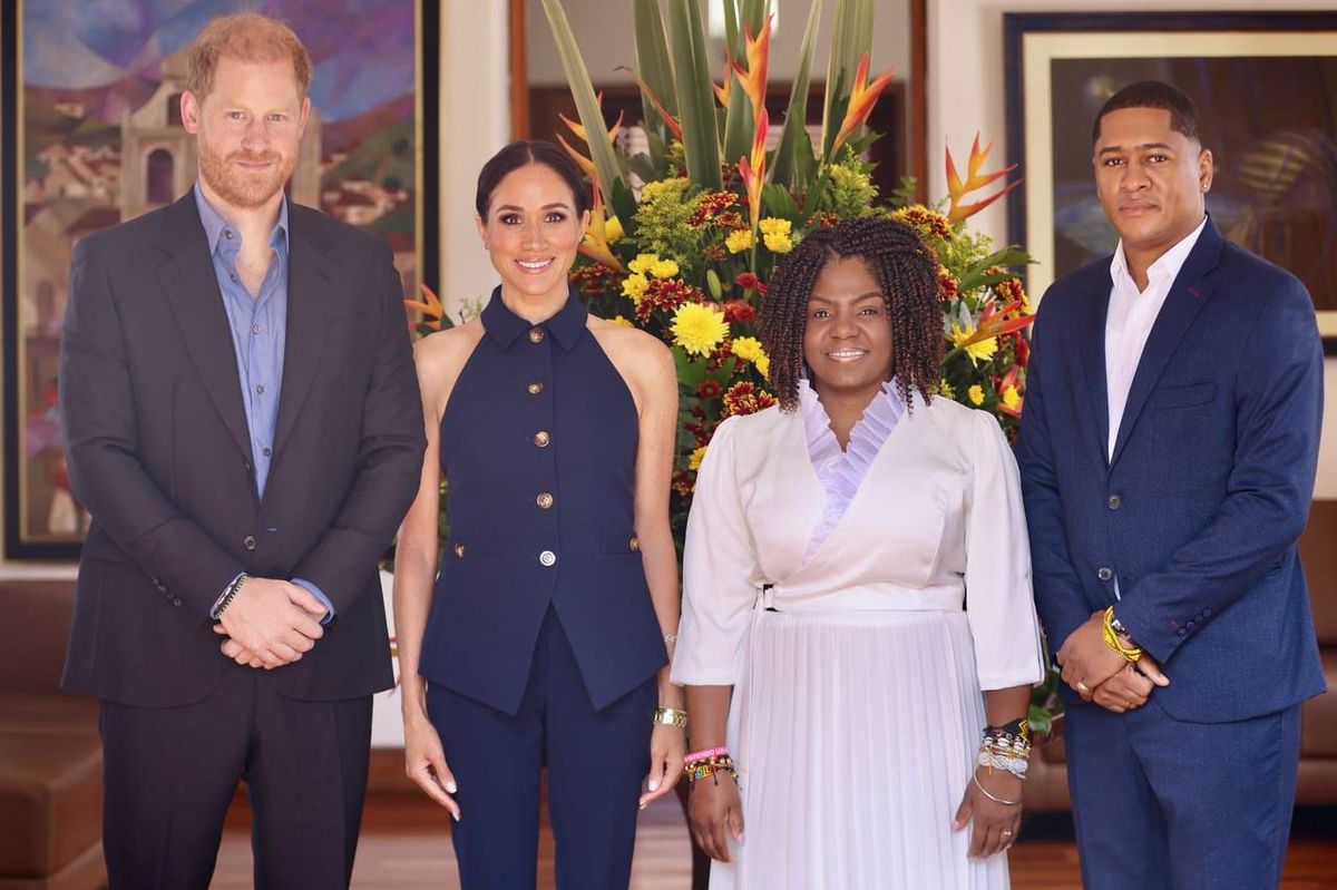 Meghan Markle and Prince Harry in Colombia
