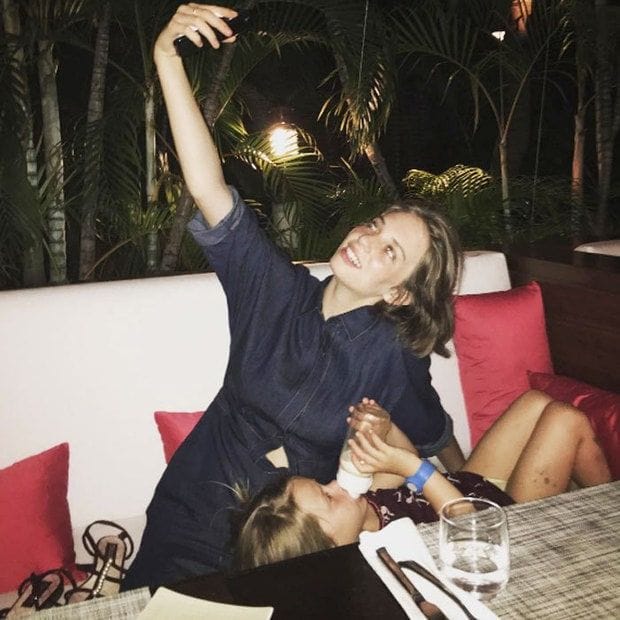 Amid news of her injury, the mom-of-three posted a vacation snap of her two daughters.
<br>
Photo: Instagram.com/ithurman