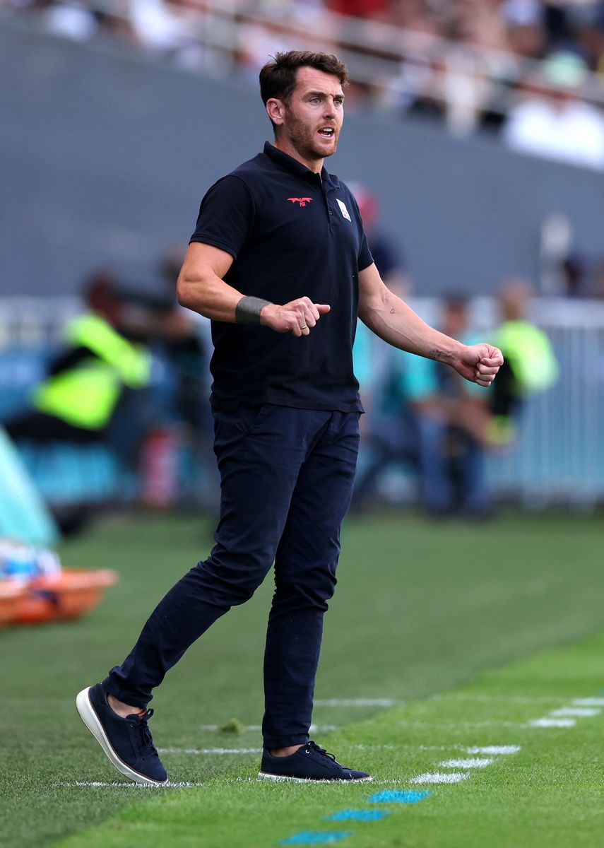 Ibai Gomez, Head Coach of Team Dominican Republic, looks on during the Men's group C match between Egypt and Dominican Republic during the Olympic Games Paris 2024 at Stade de la Beaujoire on July 24, 2024, in Nantes, France. 
