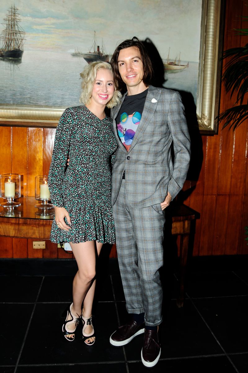 Jazmin Grace Grimaldi and Ian Mellencamp posing together during their relationship