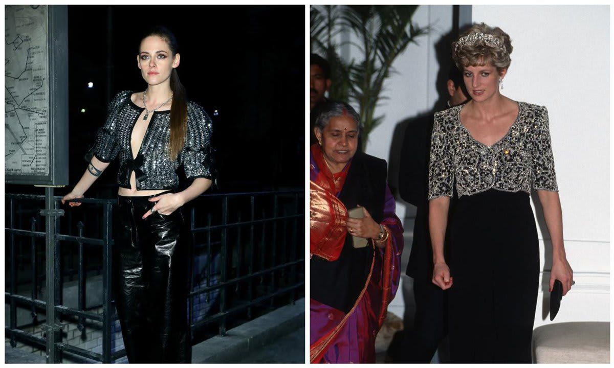 Kristen Stewart‘s bolero ensemble echoes Diana’s