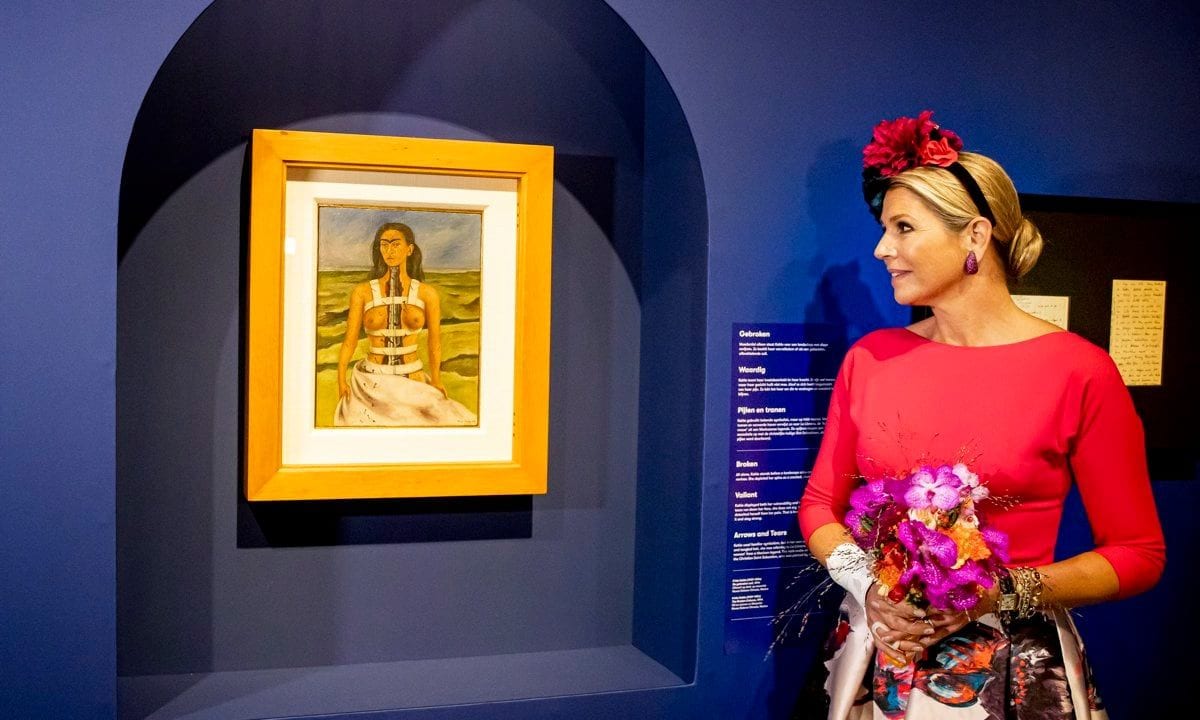 Queen Maxima Of The Netherlands Opens The Viva La Frida Exhibition In Assen