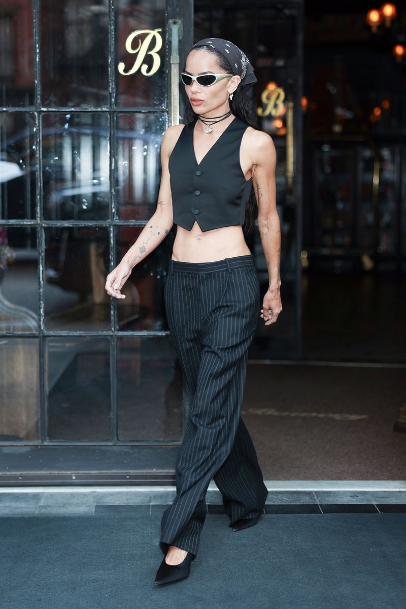  Zoe Kravitz is seen in East Village on August 11, 2025 in New York City. (Photo by Aeon/GC Images)