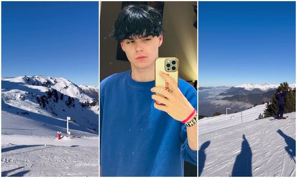 Valentino, one of Ricky’s twins, shared a few glimpses of his visit to the French Alps.