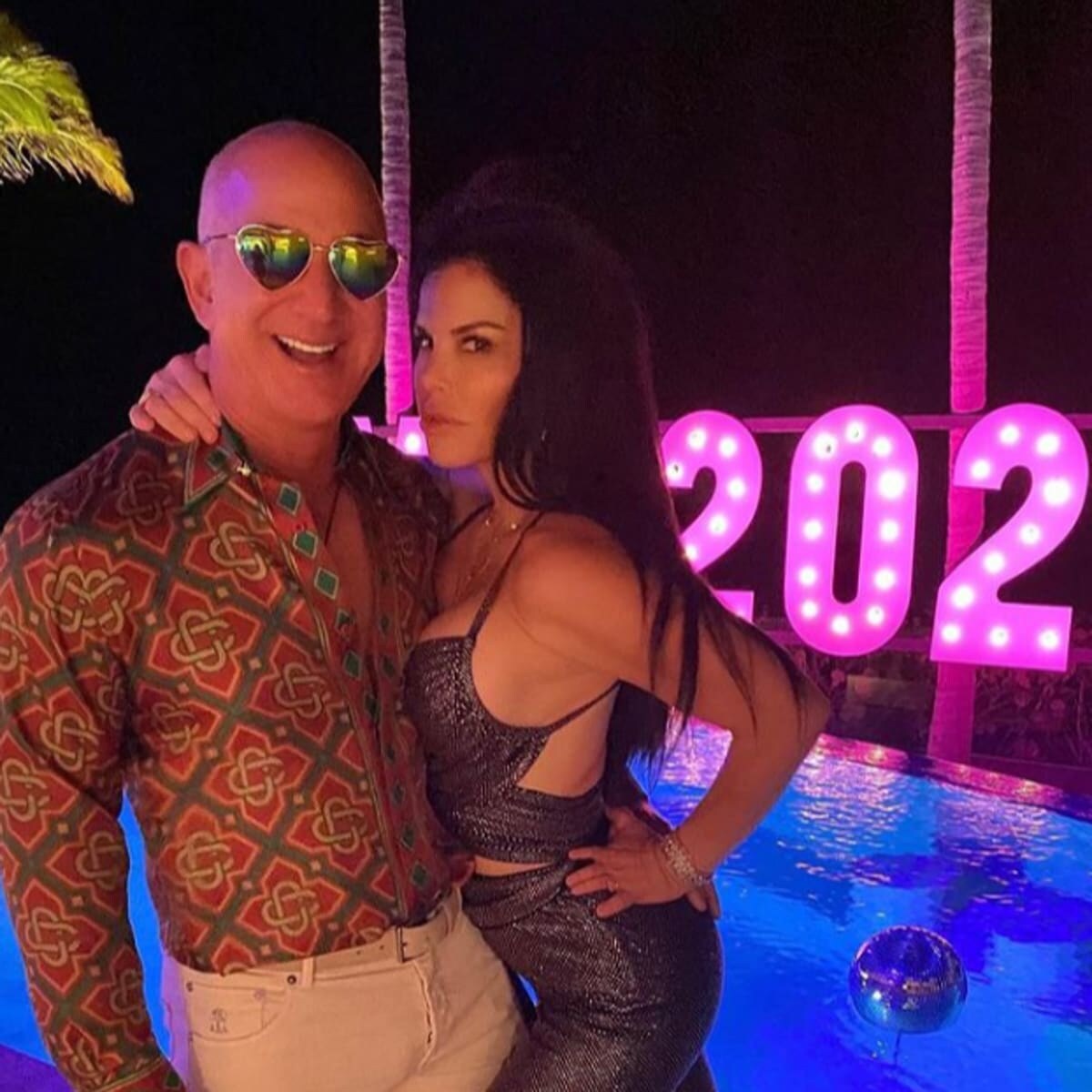 Jeff Bezos and Lauren Sanchez celebrate the new year