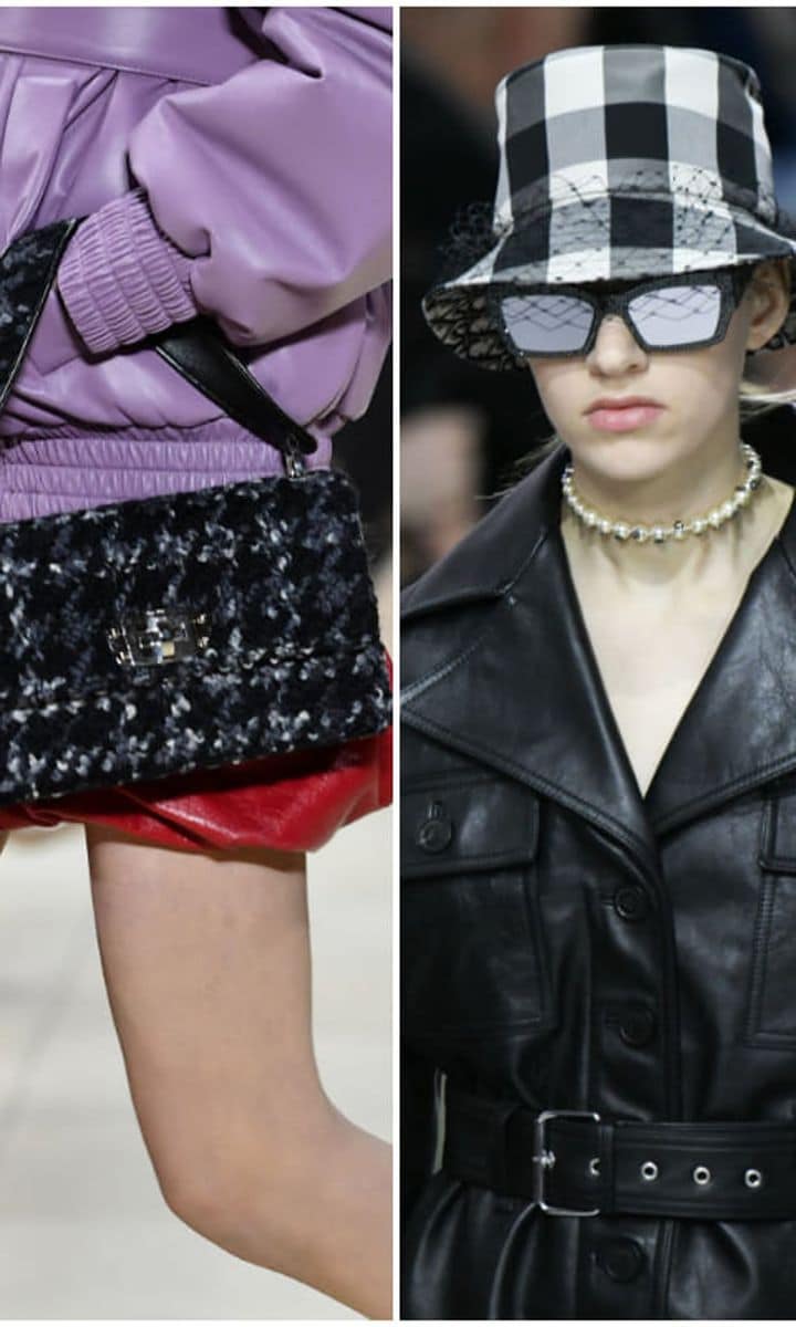Accessories are also sporting the trend for checks
