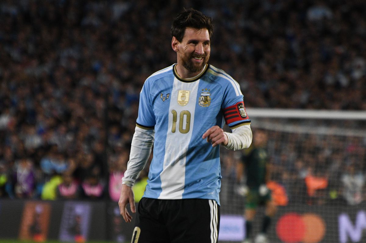 Footballer Lionel Messi during the match between Argentina and Benin on 6 October 2026 in Buenos Aires