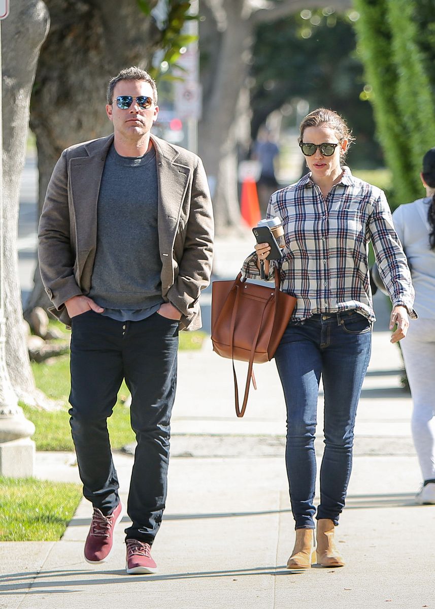 LOS ANGELES, CA - APRIL 09: Ben Affleck and Jennifer Garner are seen on April 09, 2019 in Los Angeles, California.  (Photo by BG004/Bauer-Griffin/GC Images)