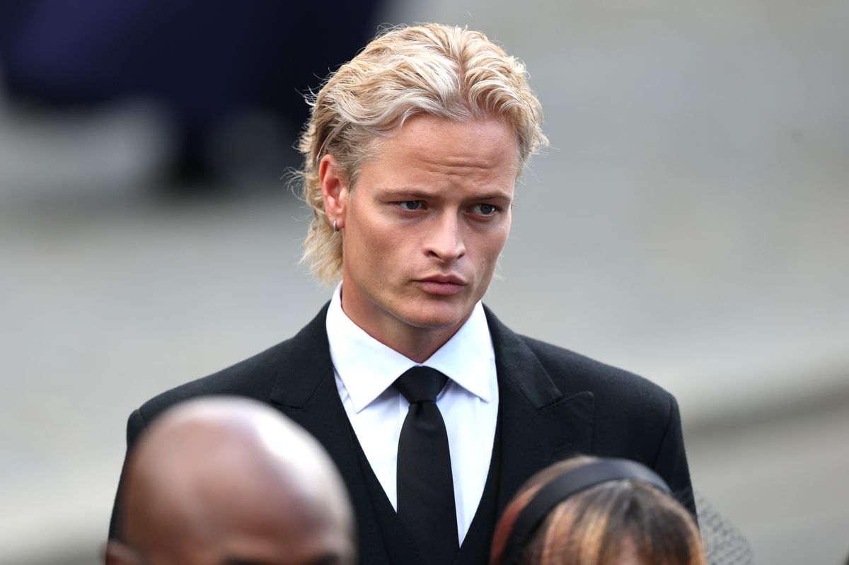 Marius Borg during the funeral of King Harald V of Norway on September 09, 2026 in Oslo, Norway
