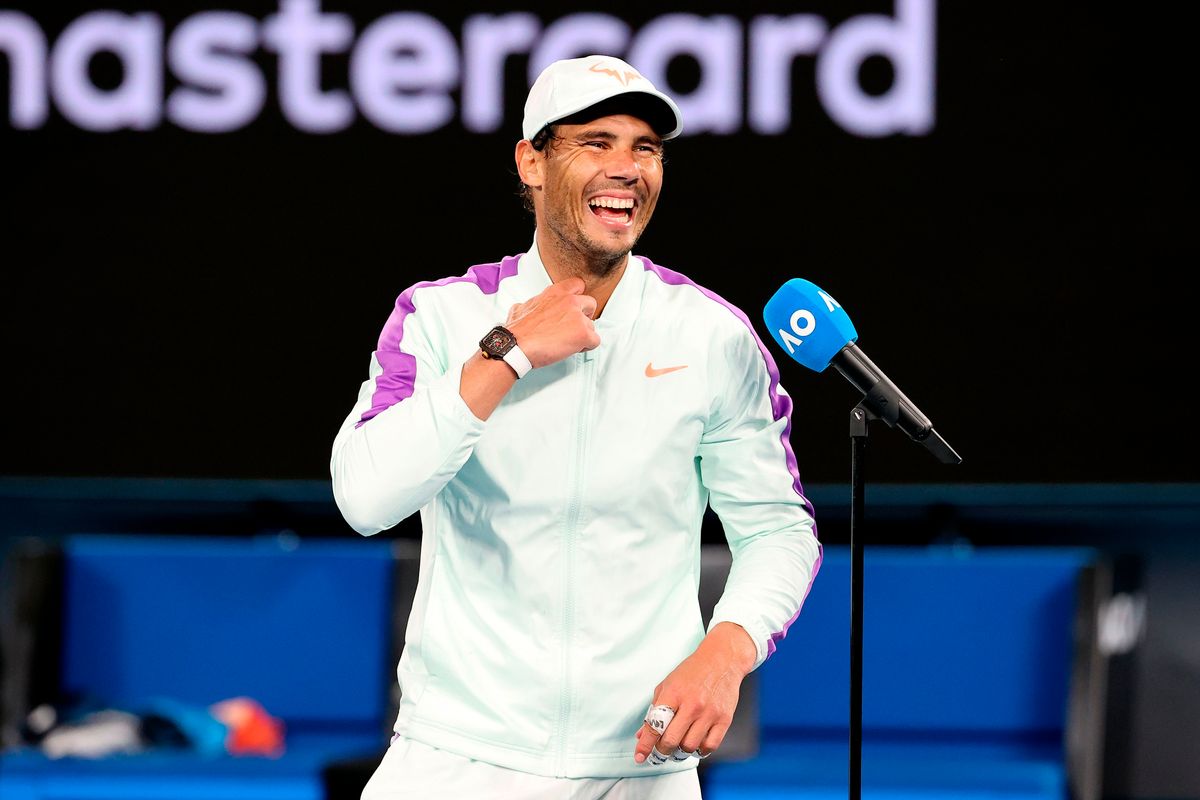 Rafael Nadal at the 2021 Australian Open