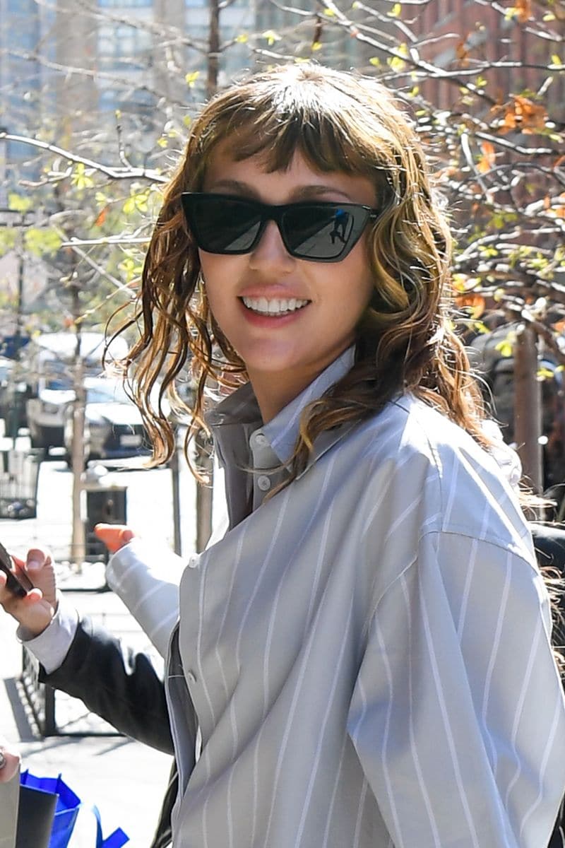 Miley Cyrus in New York City.