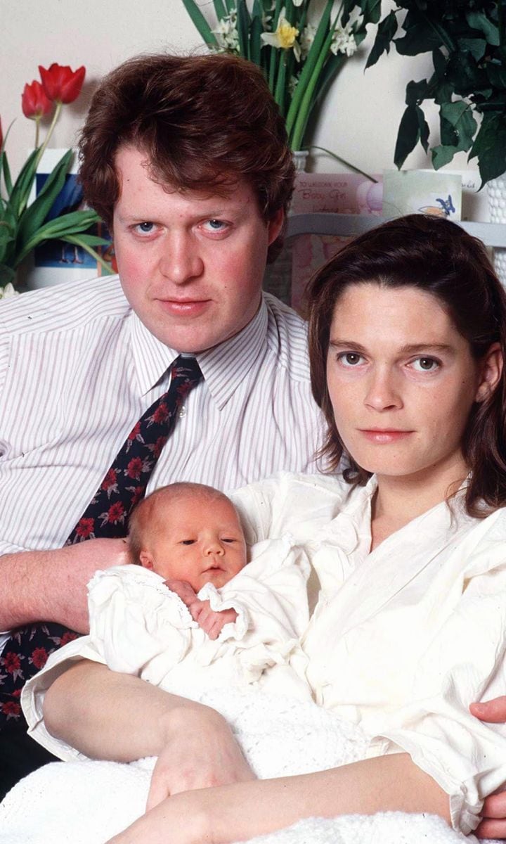 Princess Diana's brother (pictured with his first wife Victoria Aitken and daughter Kitty) reportedly did not attend his firstborn's wedding