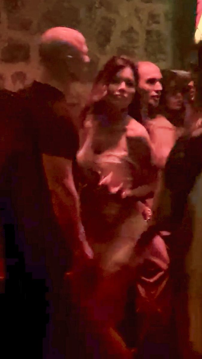 Billionaire Jeff Bezos watches on as his Wife, Lauren Sanchez Bezos, dances the night away in a club in Ibiza, Spain. 